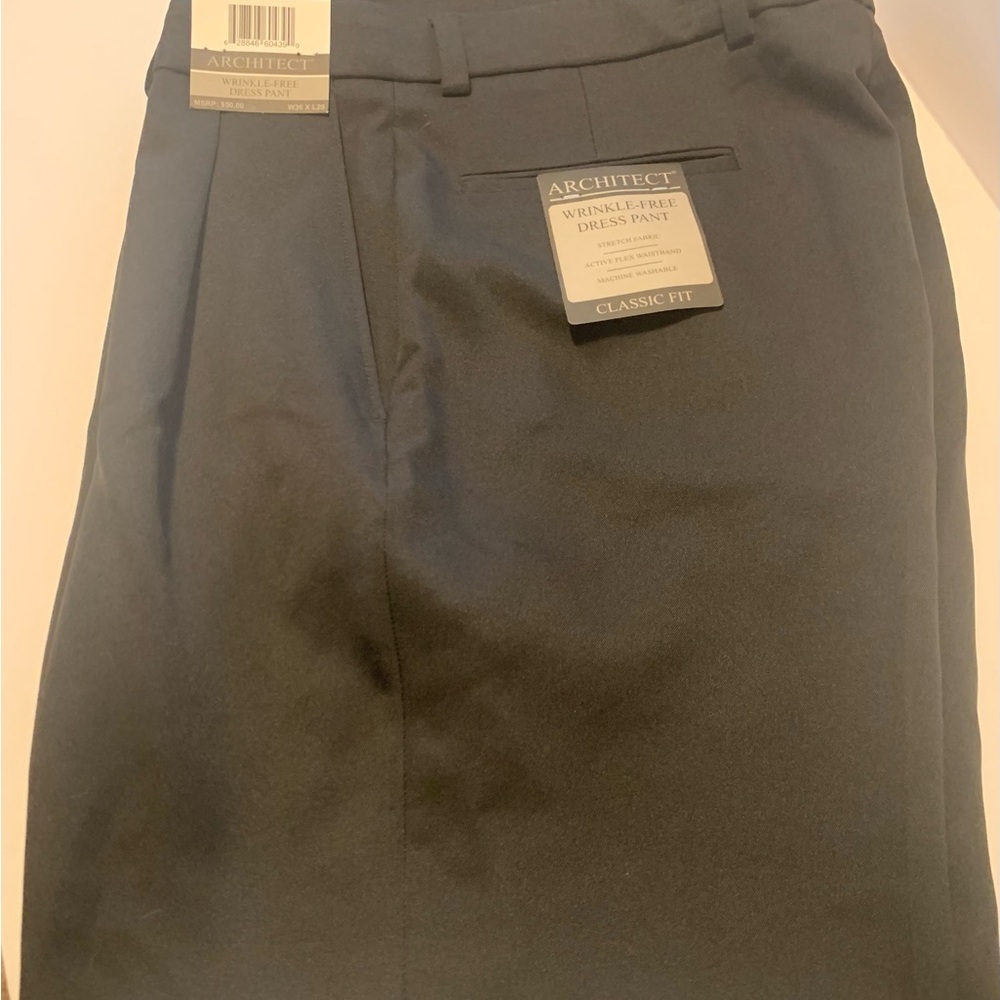 Architect Men’s 36x29 Dress Pants NEW Active-Flex Line Charcoal Gray NEW w Tags